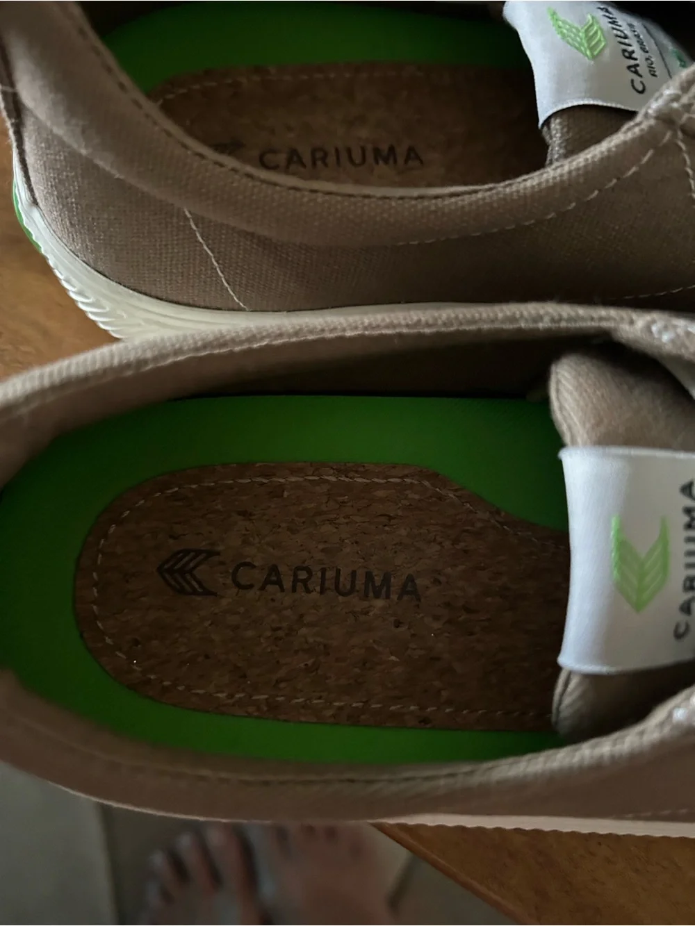 Cariuma Brown Canvas Sneakers with White Laces